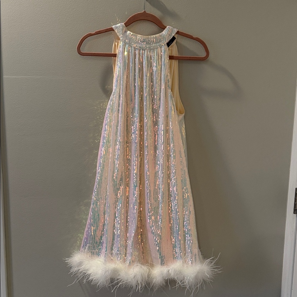 VICI Champagne Sequin Party Dress